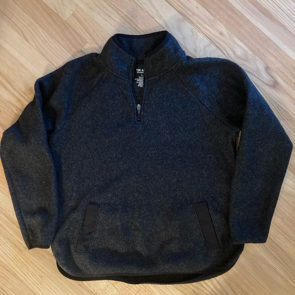 Tek Gear Women’s Fleece Size Large Black 1/4 Zip
